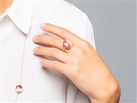 Anneau Madì Femme Laguna Ciliegia in Argent Quarzo idrotermale 38793 - 38793